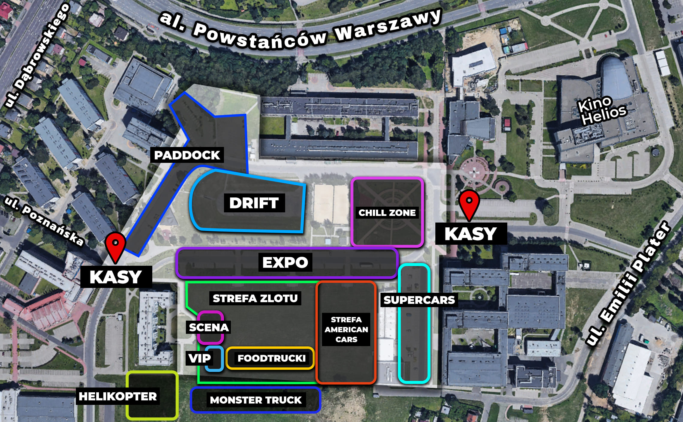 Speed Show Rzeszów 2025 Mapa