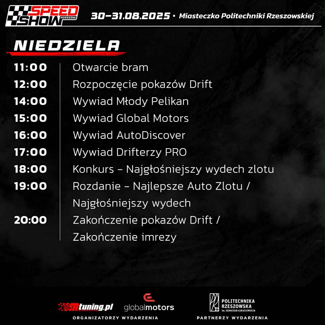 Harmonogram niedziela